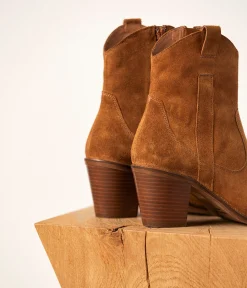 Femme Mellow Yellow Boots, Bottines-Boots western camel Doriane