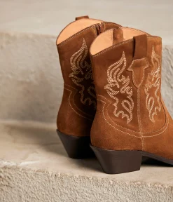 Femme Mellow Yellow Boots, Bottines-Boots Western velours Rio