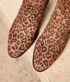 Femme Mellow Yellow Bottes-Bottes velours léopard Avaline