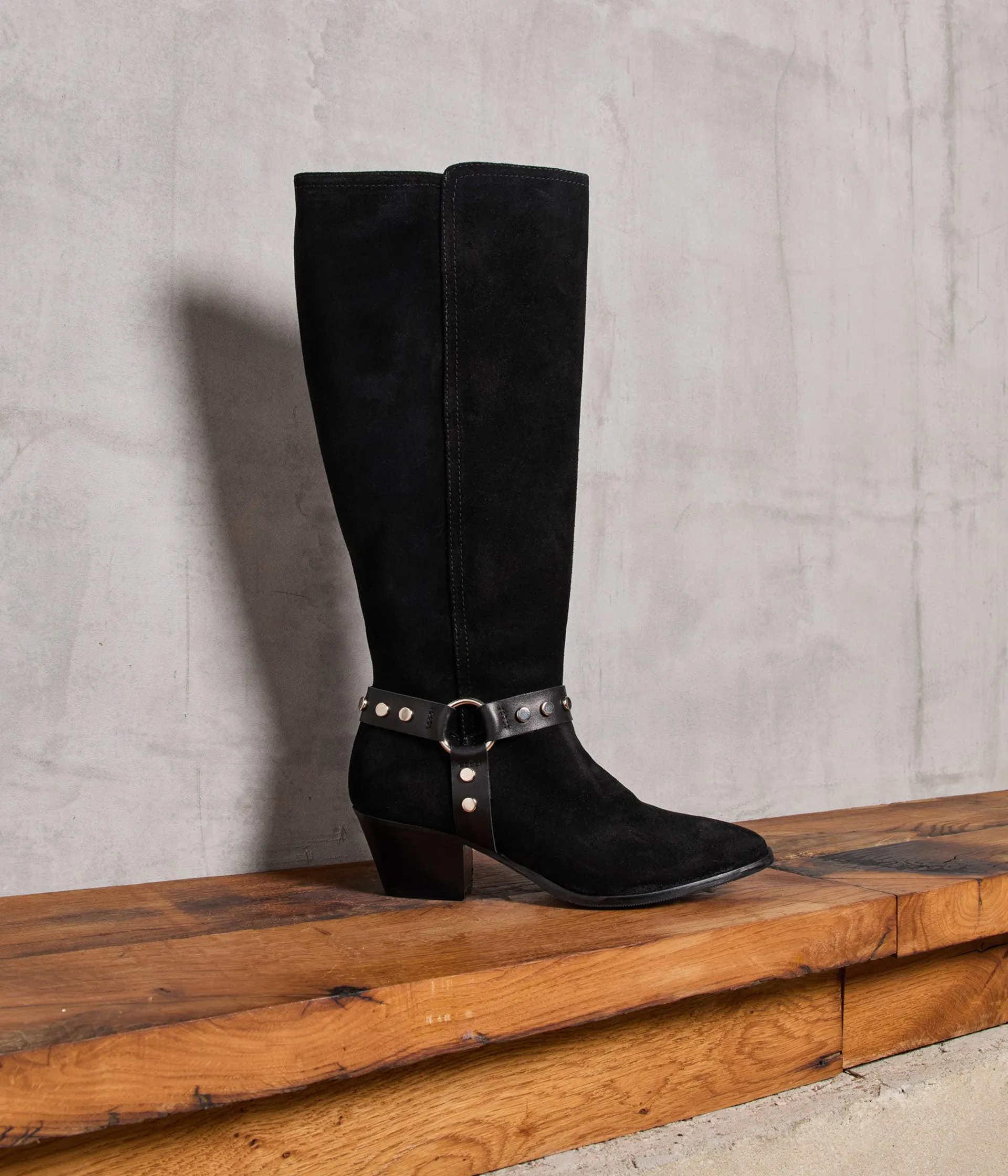 Femme Mellow Yellow Bottes-Bottes velours Gigi