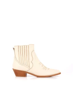 Femme Mellow Yellow Boots, Bottines-Bottines beiges Willa