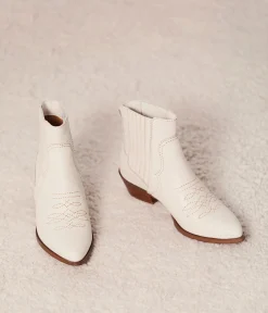 Femme Mellow Yellow Boots, Bottines-Bottines beiges Willa