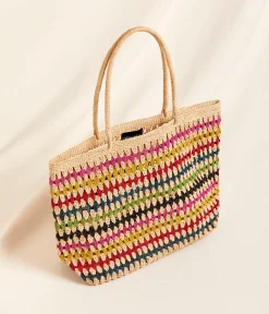 Mellow Yellow Sacs, Pochettes-Cabas tressé Flore