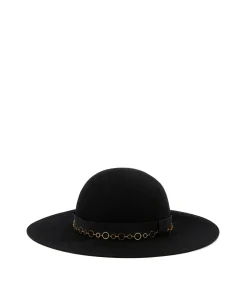 Mellow Yellow Chaussettes, Accessoires-Capeline noire Illusion