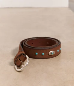 Mellow Yellow Chaussettes, Accessoires-Ceinture marron Maddie