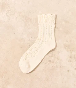 Mellow Yellow Chaussettes-Chaussettes s dentelle Lisette