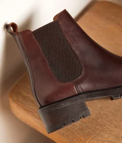 Femme Mellow Yellow Boots, Bottines-Chelsa boots chocolat Adolie