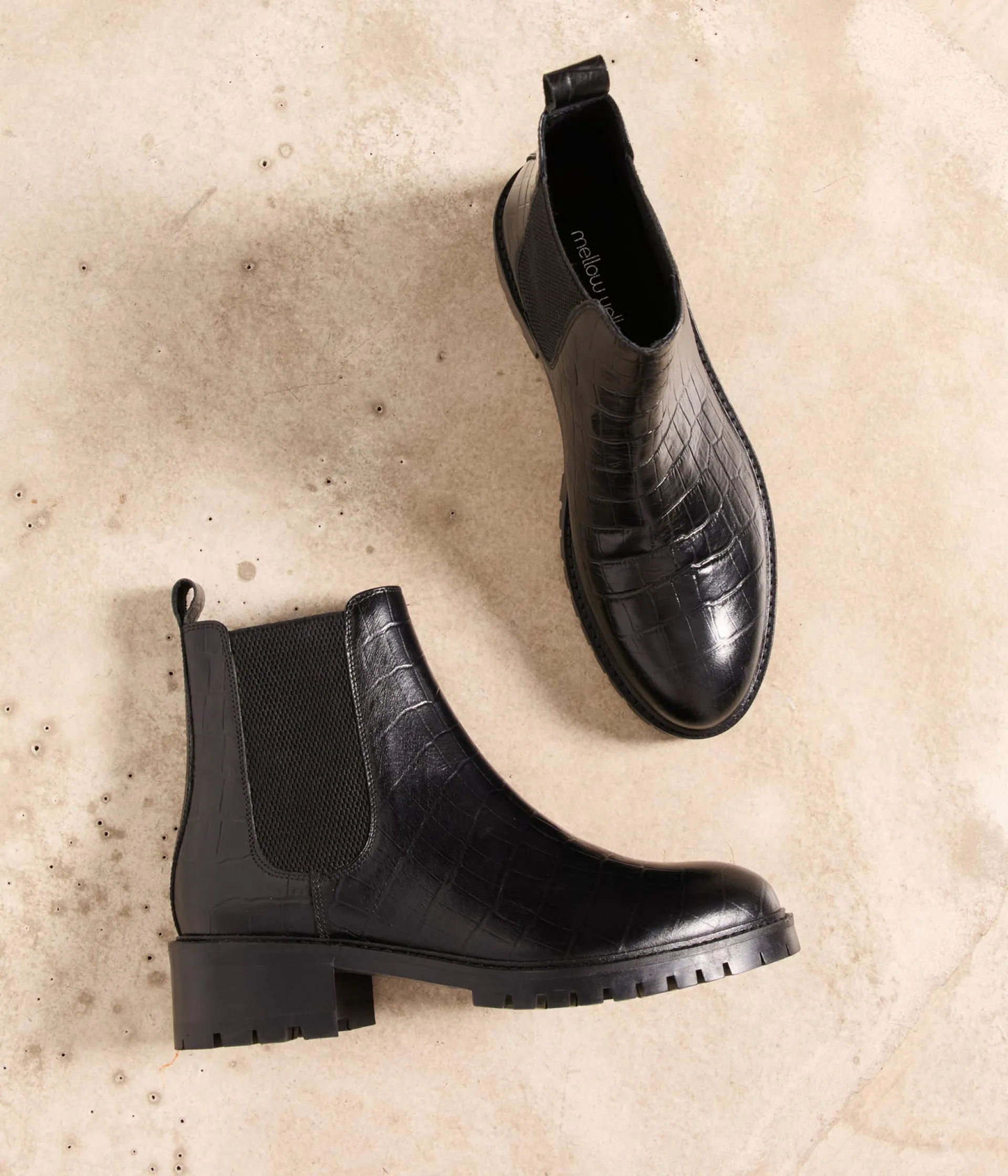 Femme Mellow Yellow Boots, Bottines-Chelsea boots croco Adolie