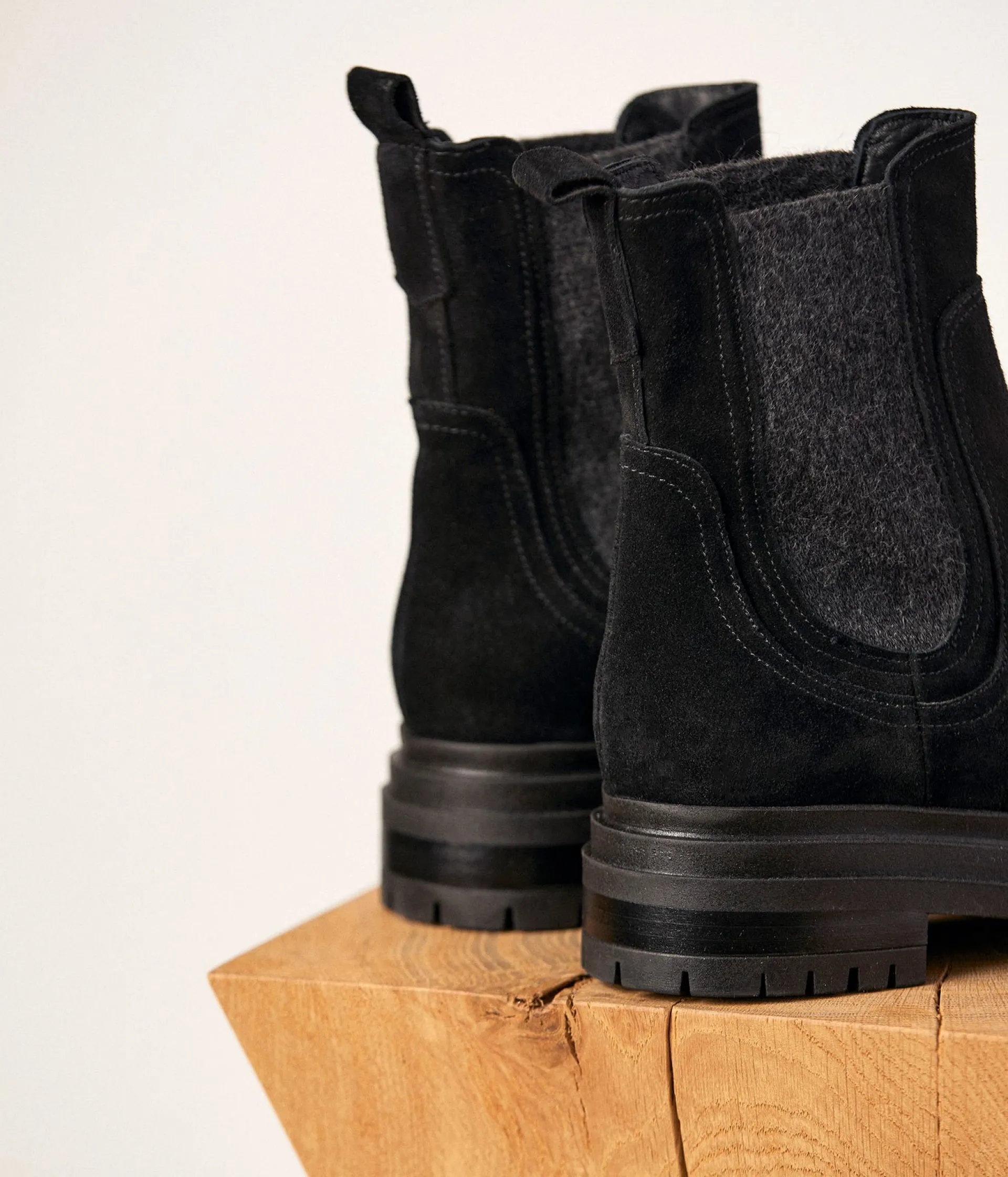 Femme Mellow Yellow Boots, Bottines-Chelsea boots noires Corane