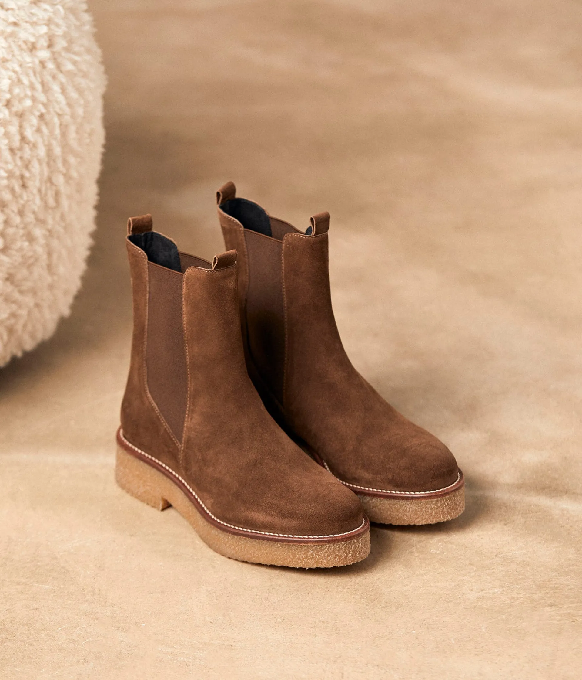 Femme Mellow Yellow Boots, Bottines-Chelsea boots taupe Acacia