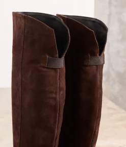 Femme Mellow Yellow Bottes-Cuissardes velours Lauren