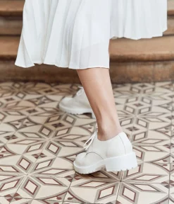 Femme Mellow Yellow Derbies, Mocassins-Derbies écrus Randy