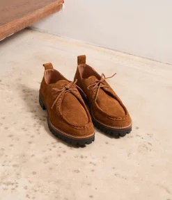 Femme Mellow Yellow Derbies, Mocassins-Derbies cuir velours George