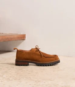 Femme Mellow Yellow Derbies, Mocassins-Derbies cuir velours George