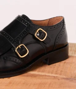 Femme Mellow Yellow Derbies, Mocassins-Derbies monk noirs Chandler
