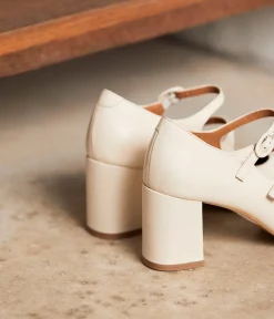 Femme Mellow Yellow Escarpins, Babies-Escarpins cuir écru Appolonie