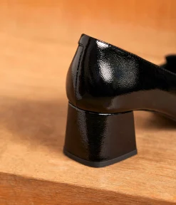 Femme Mellow Yellow Escarpins, Babies-Escarpins noirs vernis Antinea