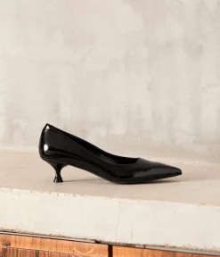 Femme Mellow Yellow Escarpins, Babies-Escarpins noirs vernis Cyriane