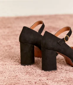 Femme Mellow Yellow Escarpins, Babies-Escarpins velours Camomille