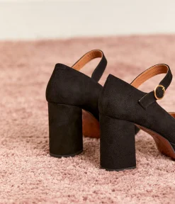 Femme Mellow Yellow Escarpins, Babies-Escarpins velours Camomille