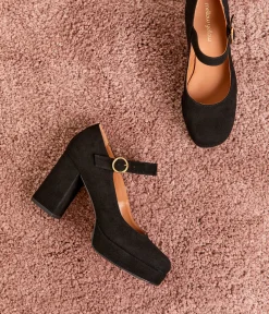 Femme Mellow Yellow Escarpins, Babies-Escarpins velours Camomille