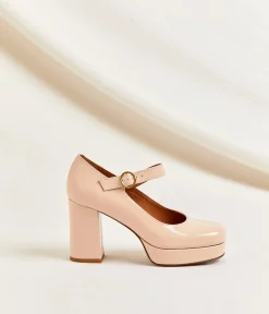 Femme Mellow Yellow Escarpins, Babies-Escarpins vernis Camomille