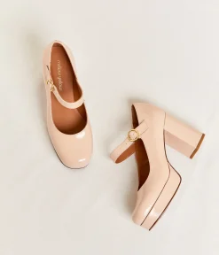 Femme Mellow Yellow Escarpins, Babies-Escarpins vernis Camomille