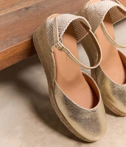 Femme Mellow Yellow Espadrilles-Espadrilles talon compensé dé Estrella