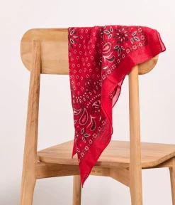 Mellow Yellow Foulards, Écharpes-Foulard laine rouge Zelia