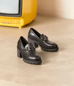 Femme Mellow Yellow Derbies, Mocassins-Mocassins crantés cuir Pernille