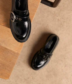 Femme Mellow Yellow Derbies, Mocassins-Mocassins crantés vernis Asta