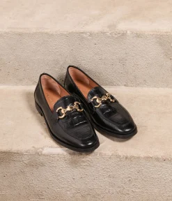 Femme Mellow Yellow Derbies, Mocassins-Mocassins cuir croco Colette