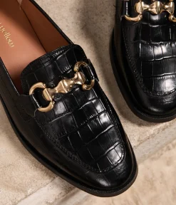 Femme Mellow Yellow Derbies, Mocassins-Mocassins cuir croco Colette