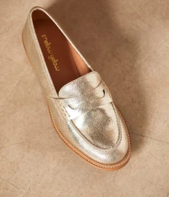 Femme Mellow Yellow Derbies, Mocassins-Mocassins cuir dé Angella