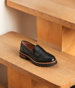 Femme Mellow Yellow Derbies, Mocassins-Mocassins cuir Cyndel