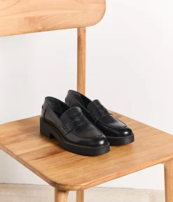 Femme Mellow Yellow Derbies, Mocassins-Mocassins cuir Tanya