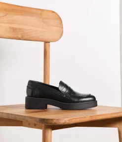 Femme Mellow Yellow Derbies, Mocassins-Mocassins cuir Tanya