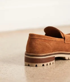 Femme Mellow Yellow Derbies, Mocassins-Mocassins cuir velours Cyndel