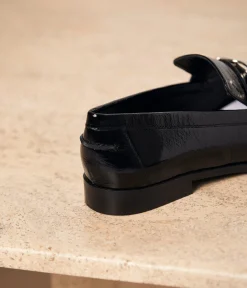 Femme Mellow Yellow Derbies, Mocassins-Mocassins noirs Pauline