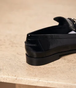 Femme Mellow Yellow Derbies, Mocassins-Mocassins noirs Pauline