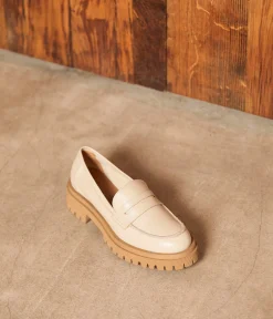 Femme Mellow Yellow Derbies, Mocassins-Mocassins semelles crantées écru Pharell