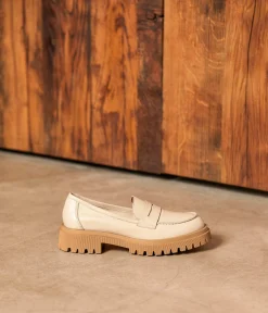 Femme Mellow Yellow Derbies, Mocassins-Mocassins semelles crantées écru Pharell