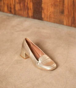 Femme Mellow Yellow Derbies, Mocassins-Mocassins talon dés Anatole