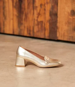 Femme Mellow Yellow Derbies, Mocassins-Mocassins talon dés Anatole