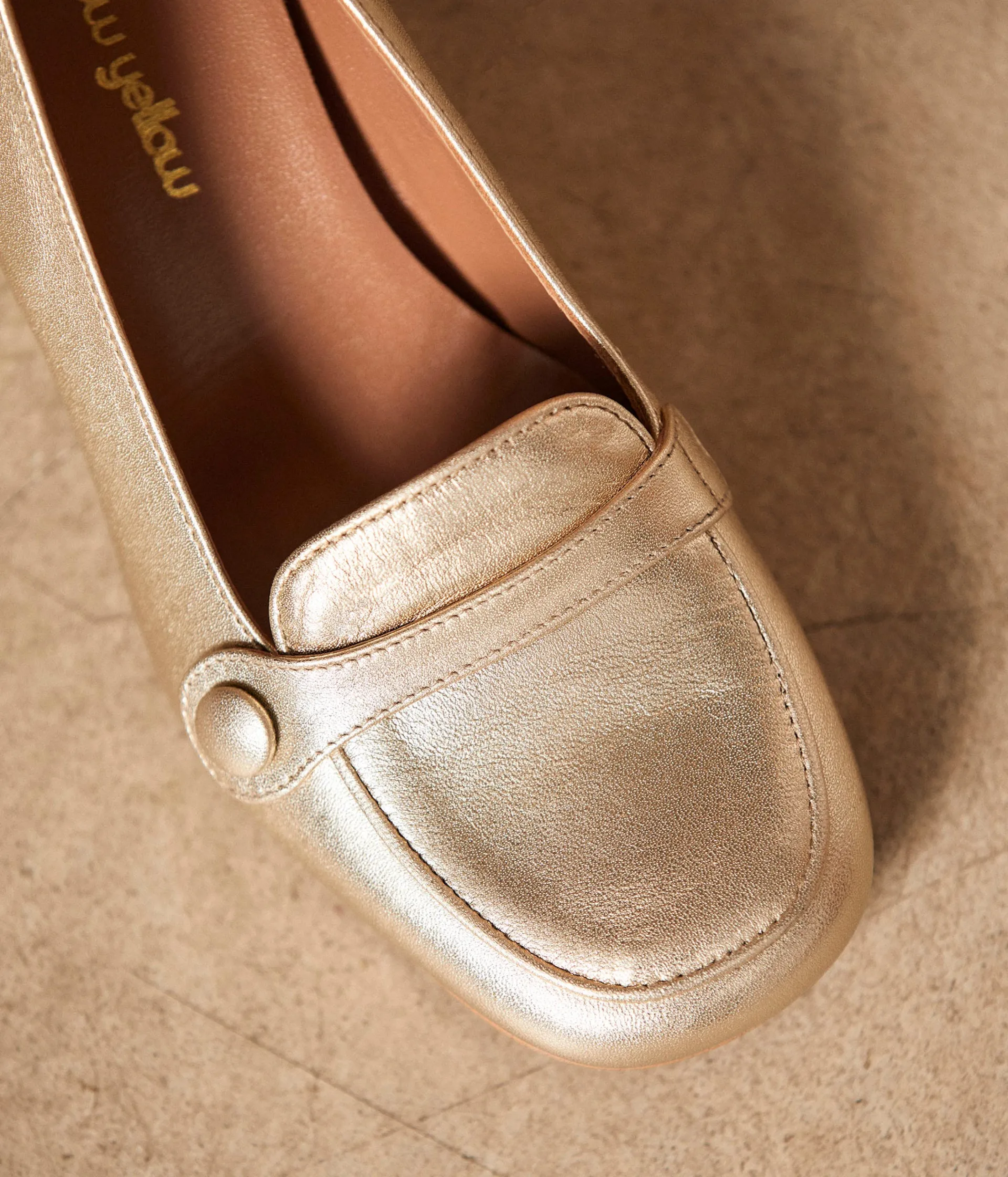 Femme Mellow Yellow Derbies, Mocassins-Mocassins talon dés Anatole