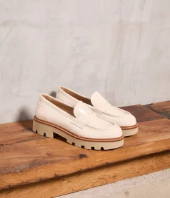 Femme Mellow Yellow Derbies, Mocassins-Mocassins vernis Joy