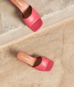 Femme Mellow Yellow Mules-Mules cuir rose Lana