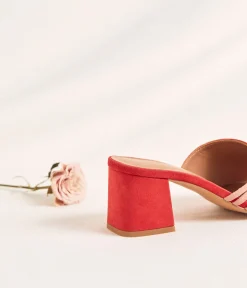 Femme Mellow Yellow Mules-Mules rouges Tracy