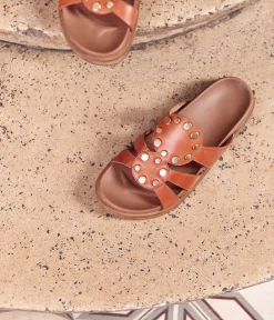 Femme Mellow Yellow Mules-Mules terracota Ana