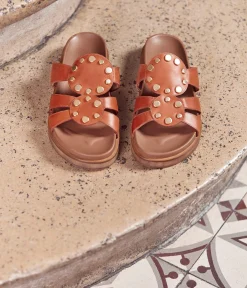 Femme Mellow Yellow Mules-Mules terracota Ana